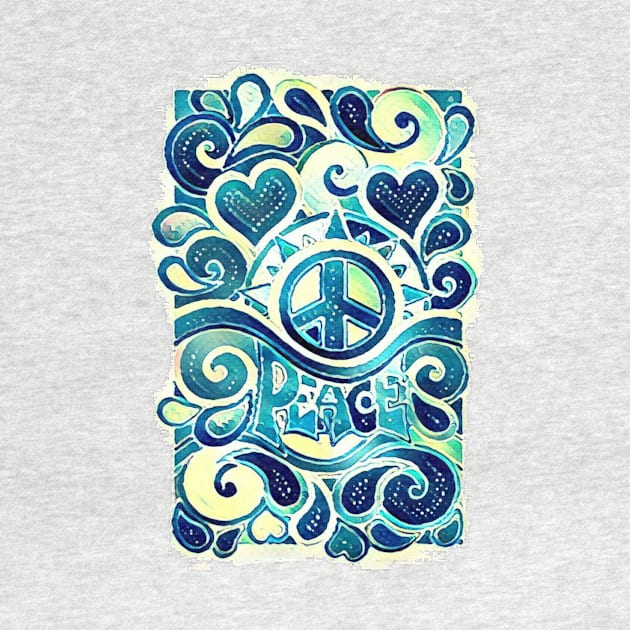 Peace and Love #4 by AlondraHanley